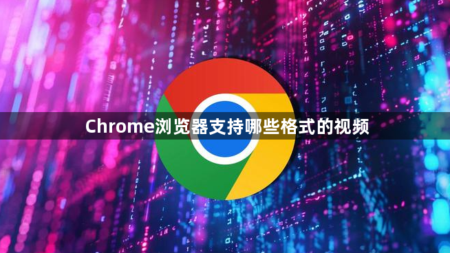 Chrome浏览器支持哪些格式的视频1
