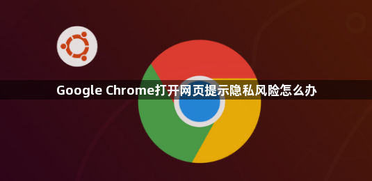 Google Chrome打开网页提示隐私风险怎么办1