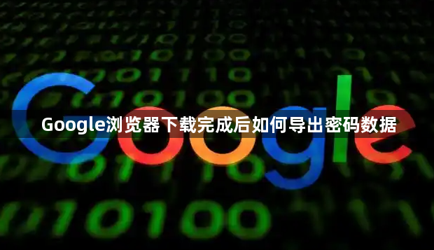 Google浏览器下载完成后如何导出密码数据1