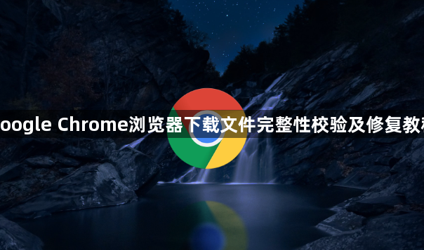 google Chrome浏览器下载文件完整性校验及修复教程1