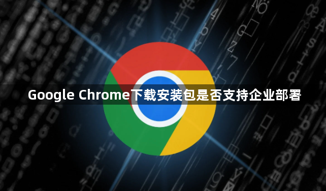 Google Chrome下载安装包是否支持企业部署1