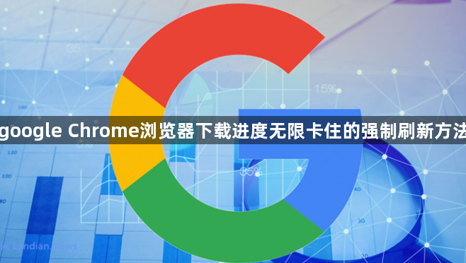 google Chrome浏览器下载进度无限卡住的强制刷新方法1