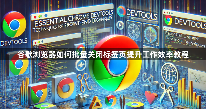 谷歌浏览器如何批量关闭标签页提升工作效率教程1