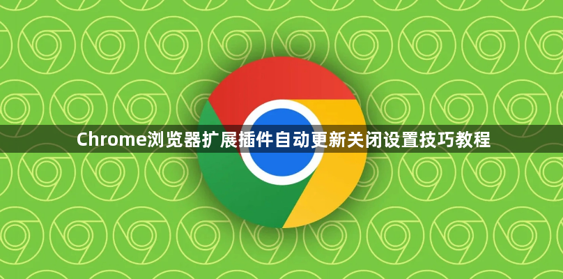 Chrome浏览器扩展插件自动更新关闭设置技巧教程1