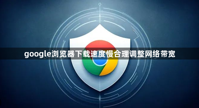 google浏览器下载速度慢合理调整网络带宽1